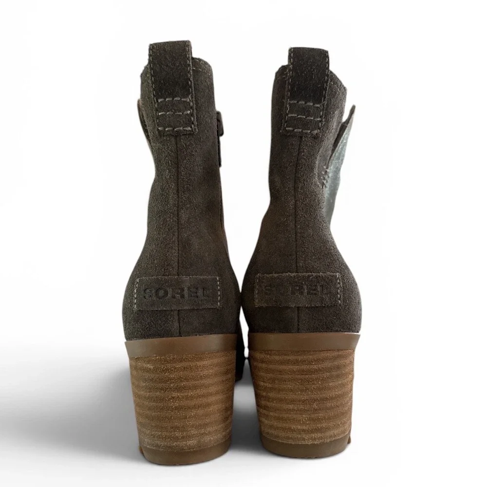 Sorel Suede Ankle Boots Womens Size 7.5